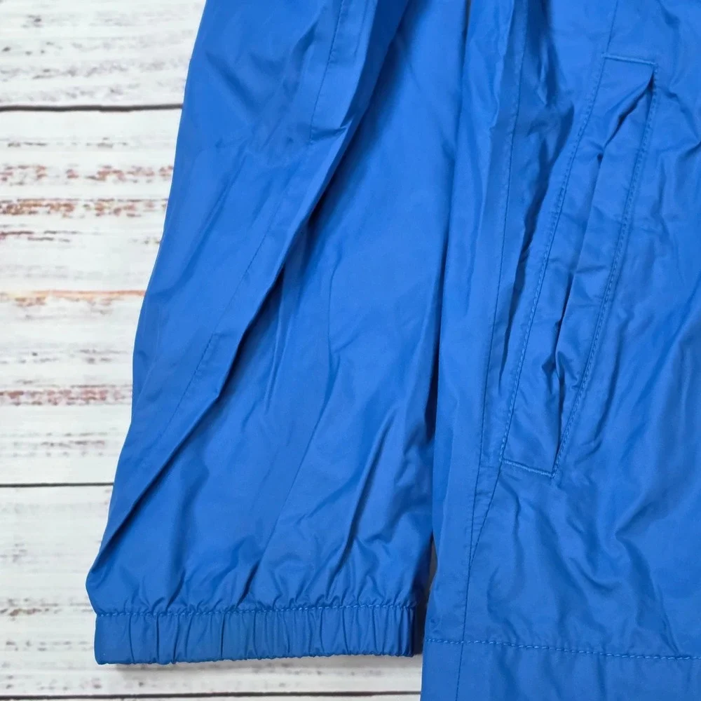 The North Face Windbreaker Jacket Boys XL 18/20 Blue Excellent Hooded Full Zip